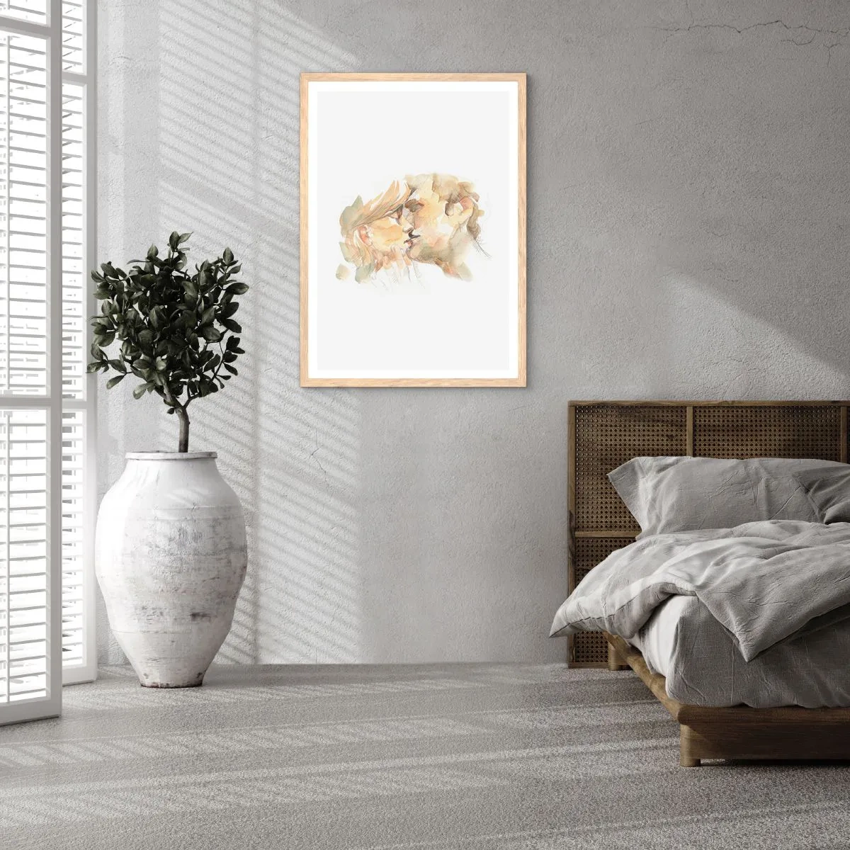 Pôster com moldura de carvalho claro - A outra metade foi encontrada? - 70x100 cm