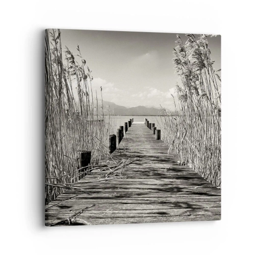 Quadro em tela - No silêncio da relva - 30x30 cm
