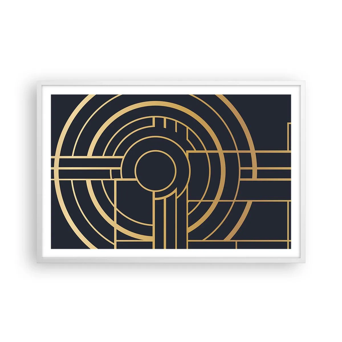 Pôster em moldura branca - Rotação das coisas - 91x61 cm