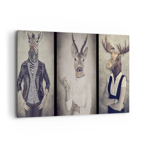 Quadro em tela - Deixem os gestos falar - 100x70 cm