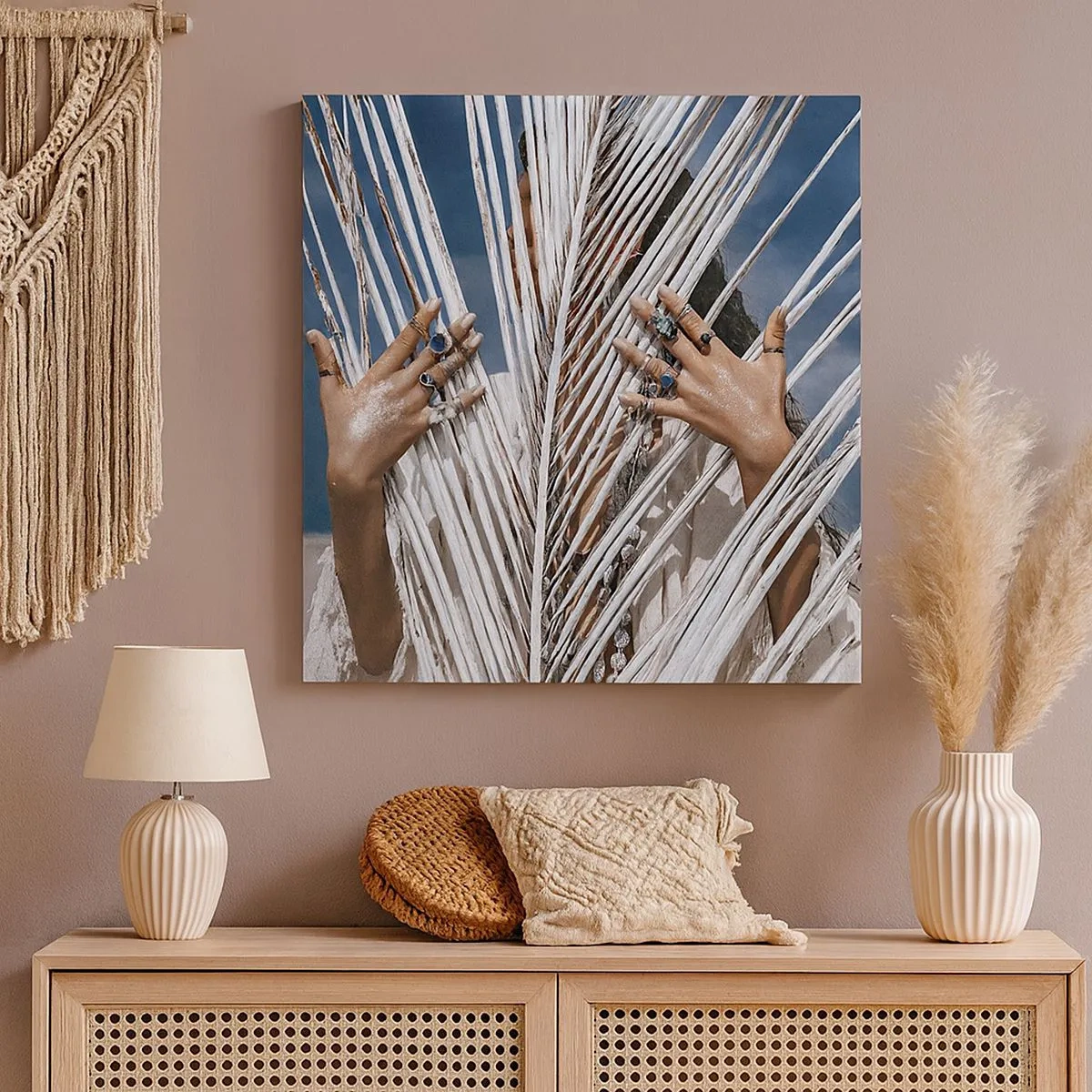 Quadro em tela - A xamã - 30x30 cm