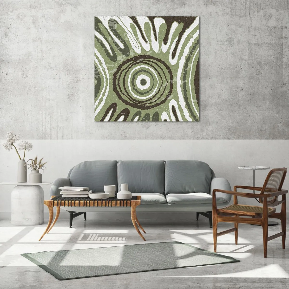 Quadro em vidro - Uma explosão de emoções - 60x60 cm