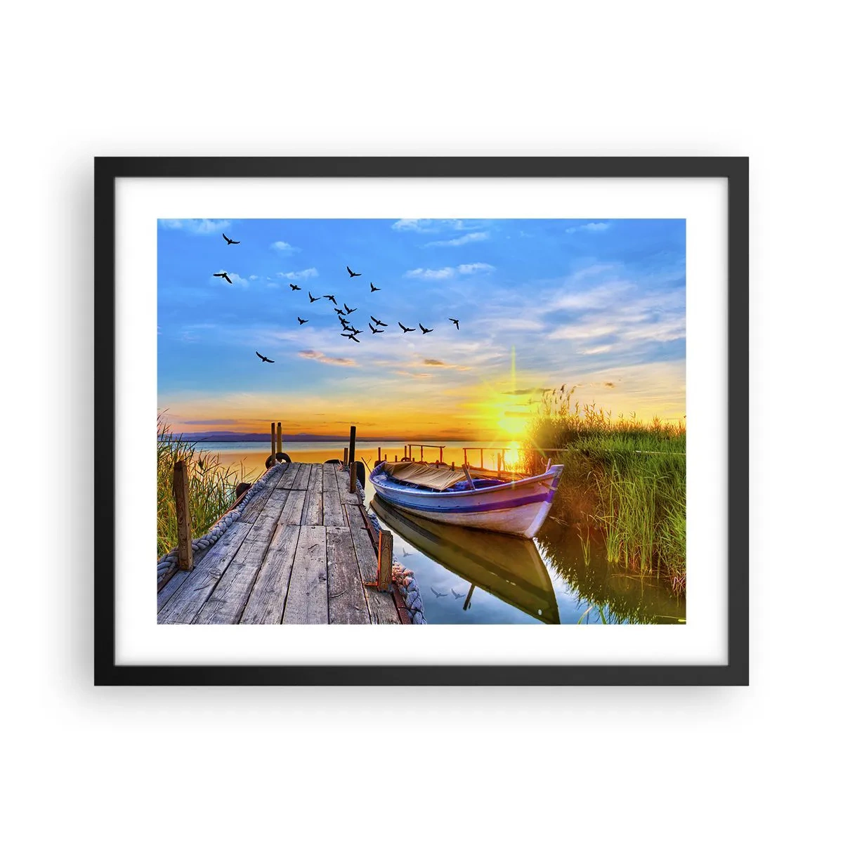 Pôster com moldura preta - Adeus, até amanhã - 50x40 cm