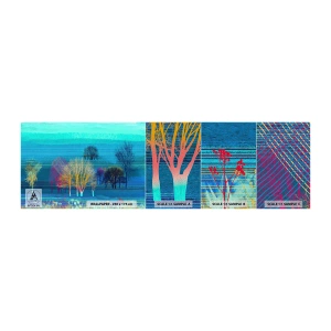 Amostra de papel de parede Premium Sand - Uma paisagem arrebatadora - Paisagem, Floresta, Abstração - 100x30 cm