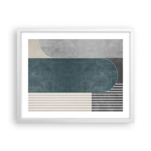 Pôster em moldura branca - Composição ao nível - 50x40 cm