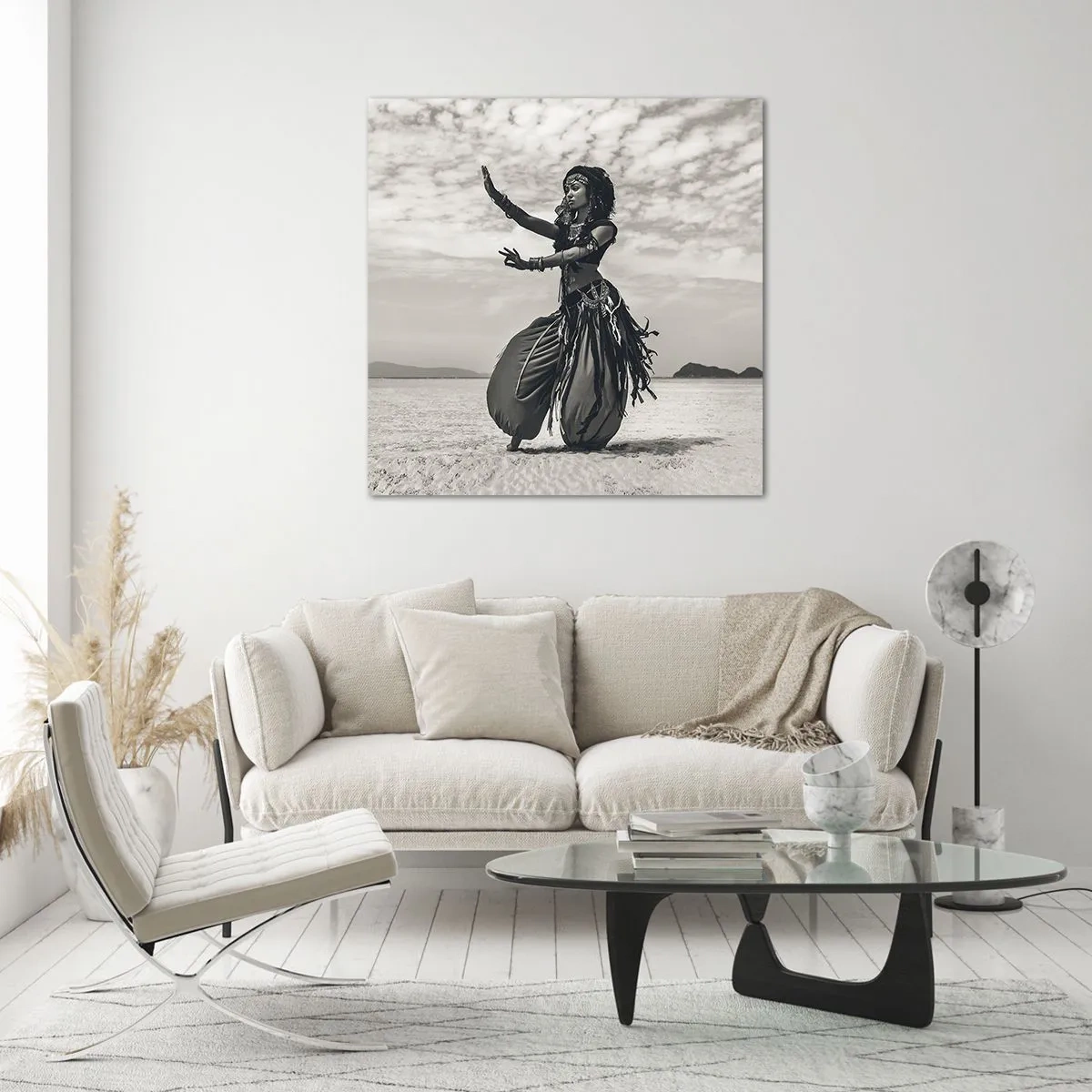 Quadro em vidro - Dança das Ilhas do Sul - 30x30 cm