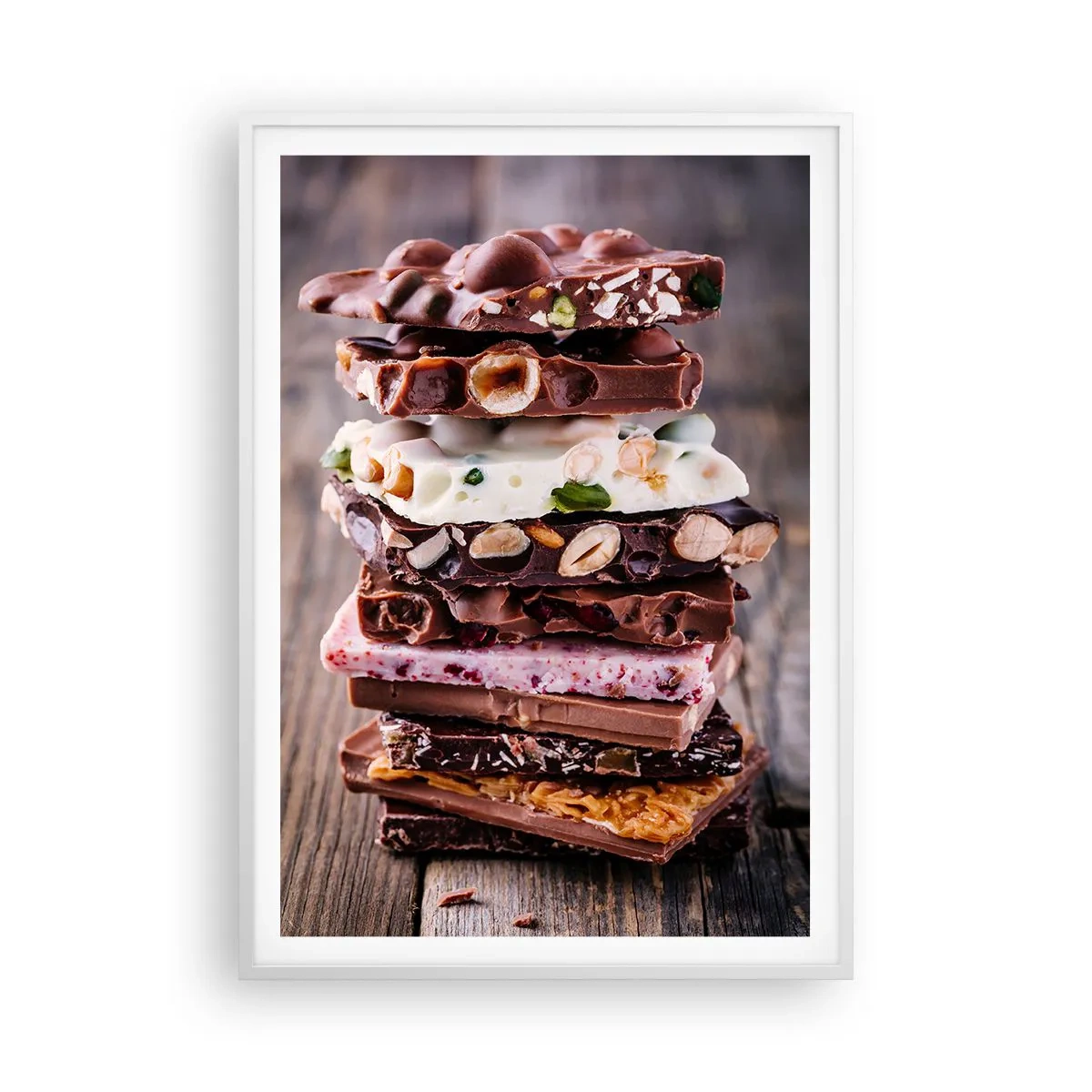 Pôster em moldura branca - Uma perspetiva encantadora - 70x100 cm