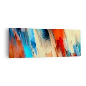 Quadro em tela - Cascata de cores - 140x50 cm