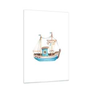 Quadro em vidro - Vamos a isso! - 80x120 cm