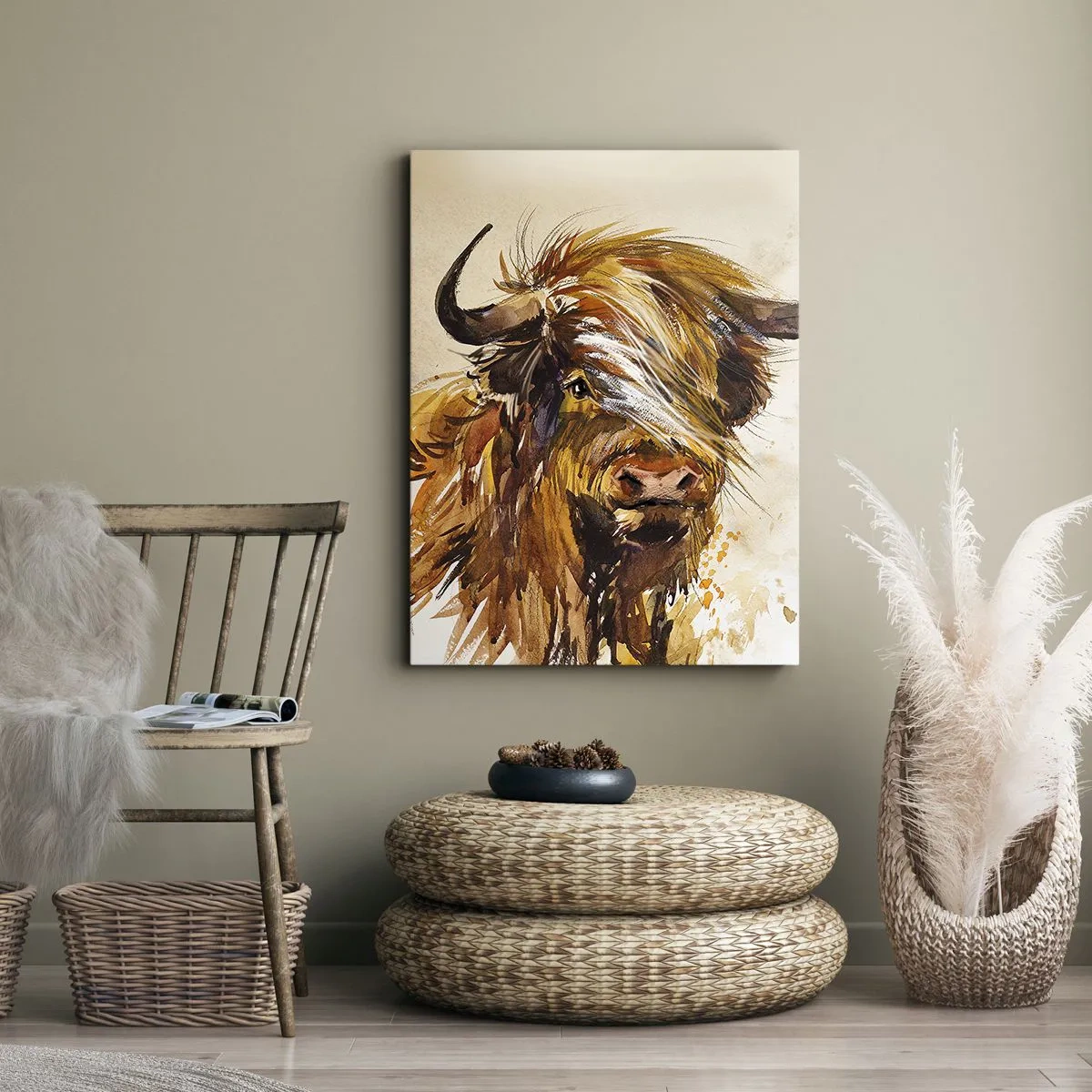 Quadro em tela - Orgulho do caçador - 50x70 cm