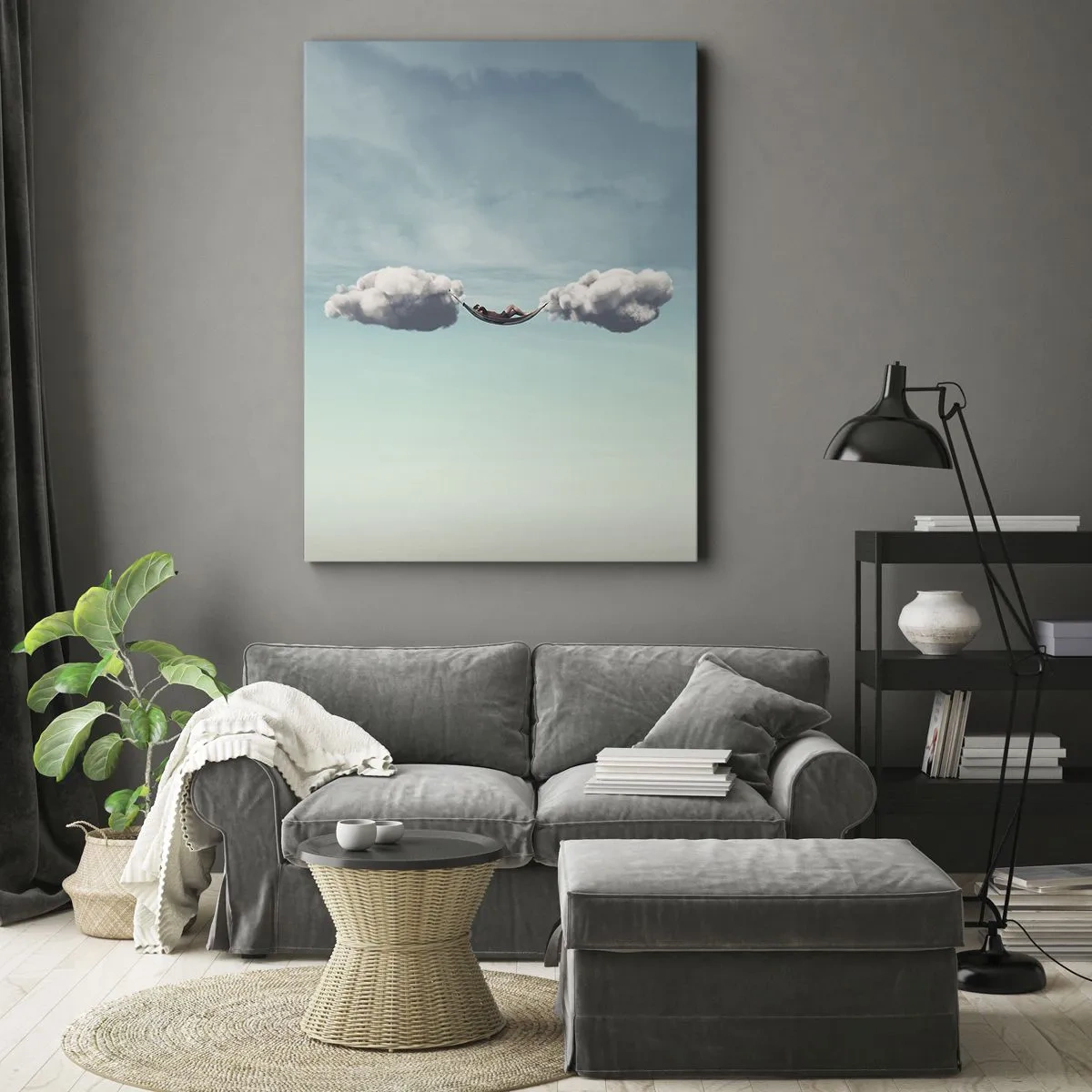 Quadro em tela - A felicidade do momento - 50x70 cm