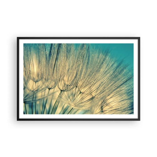 Pôster com moldura preta - À espera do vento - 91x61 cm