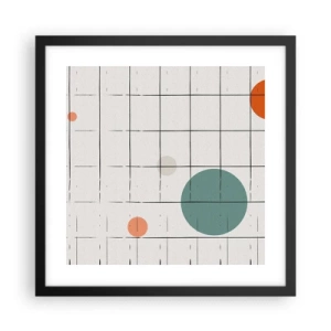 Pôster com moldura preta - Encurralado. Nós ou eles? - 40x40 cm