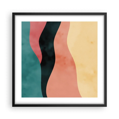 Pôster com moldura preta - Incompatibilidade compatível - 50x50 cm