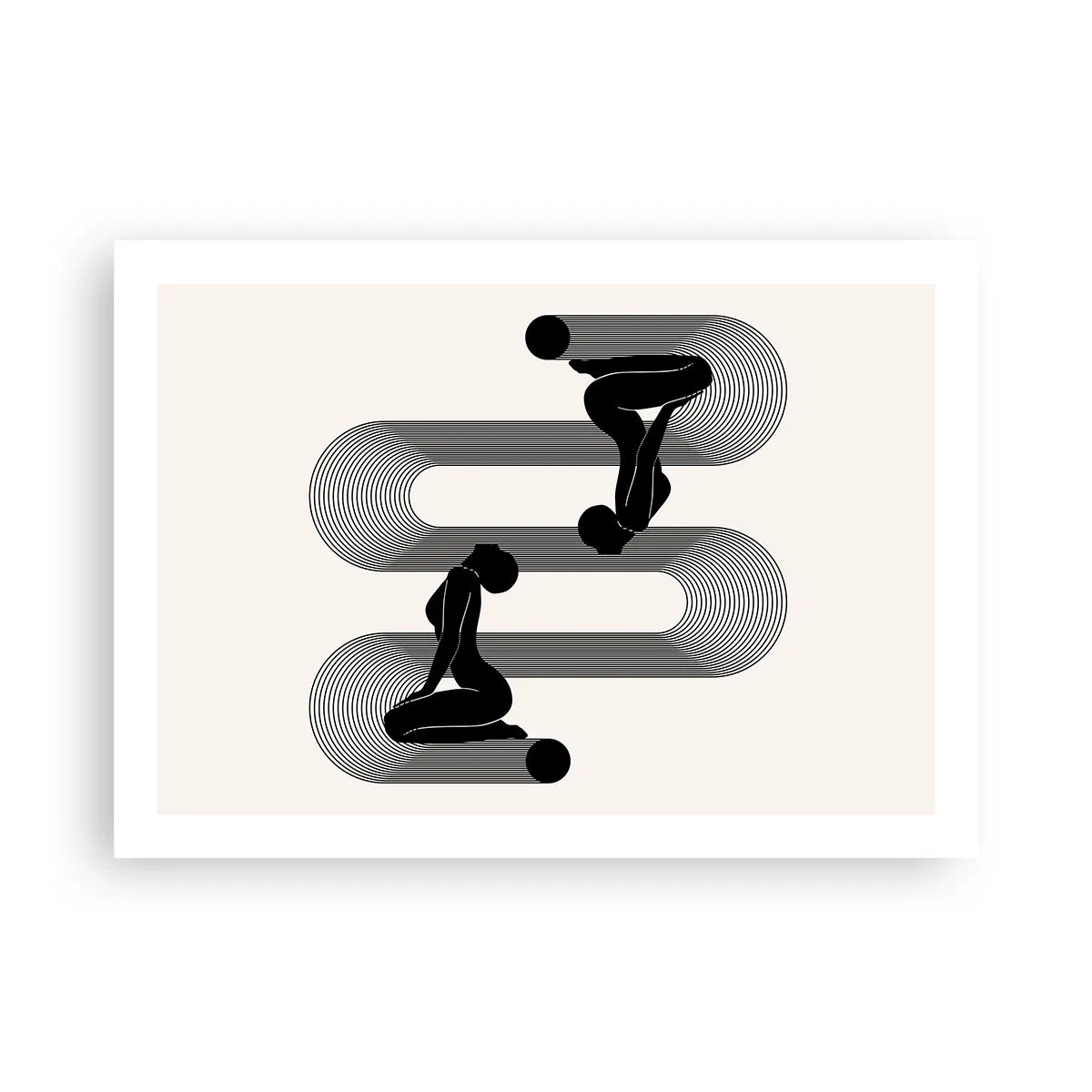 Pôster - Simetria sensual - 70x50 cm