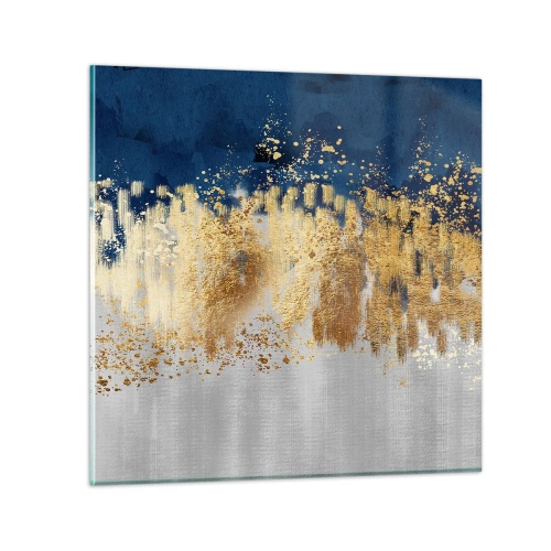 Quadro em vidro - Uma composição moderna com brilho - 60x60 cm