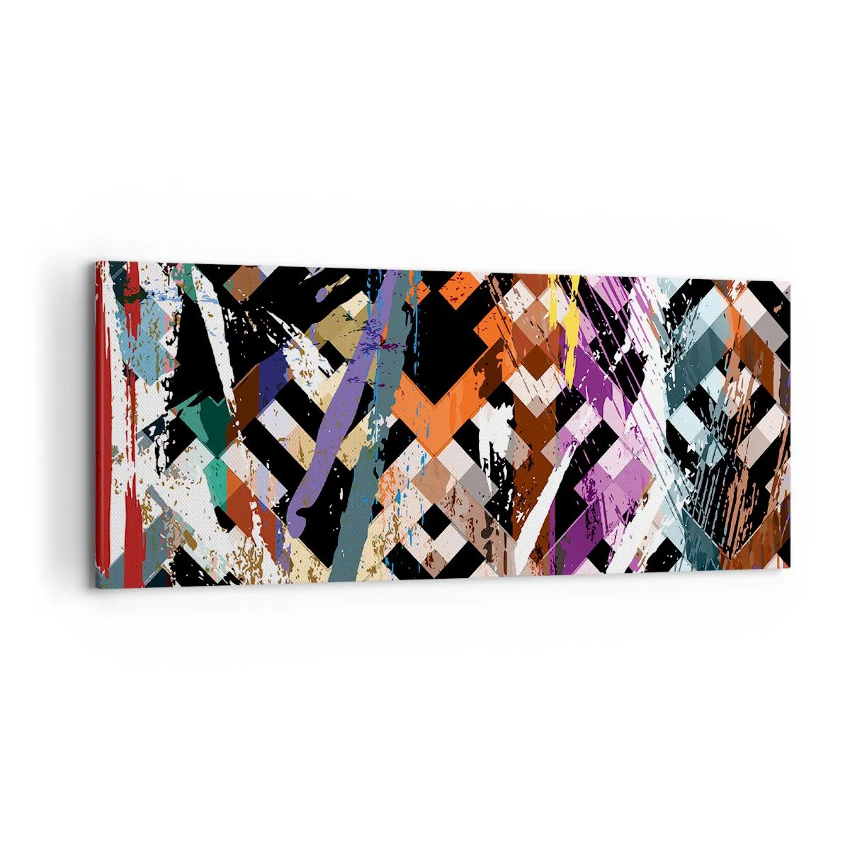 Quadro em tela - Ao quadrado - 120x50 cm