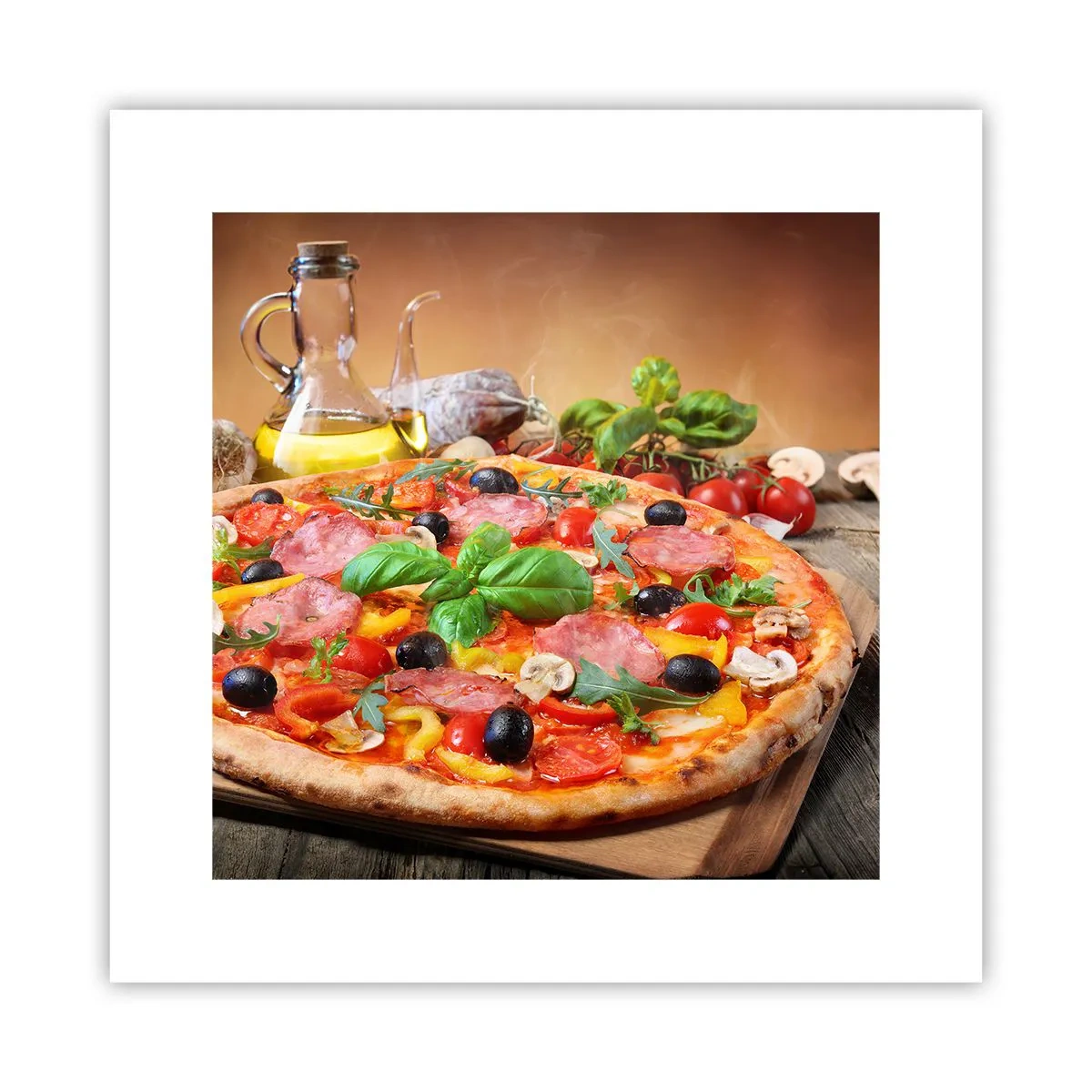 Pôster - Com um sabor verdadeiramente italiano - 30x30 cm