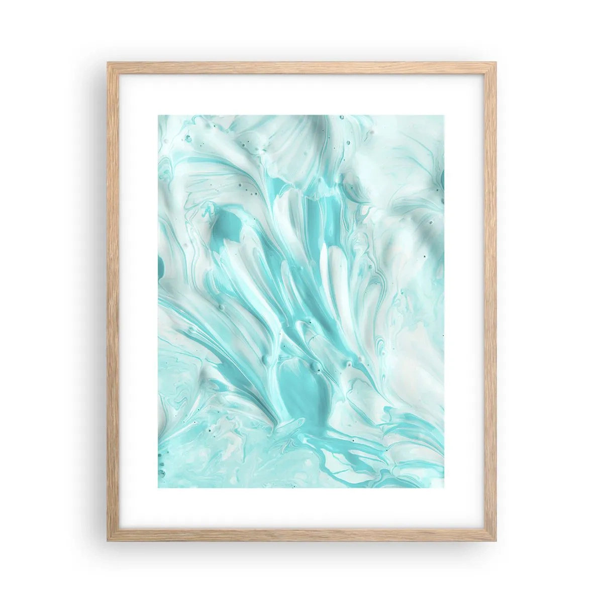 Pôster com moldura de carvalho claro - Juntos para sempre - 40x50 cm