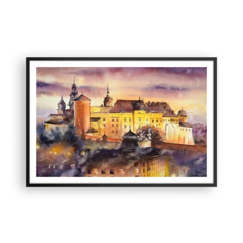 Pôster com moldura preta - História e conto de fadas - 91x61 cm