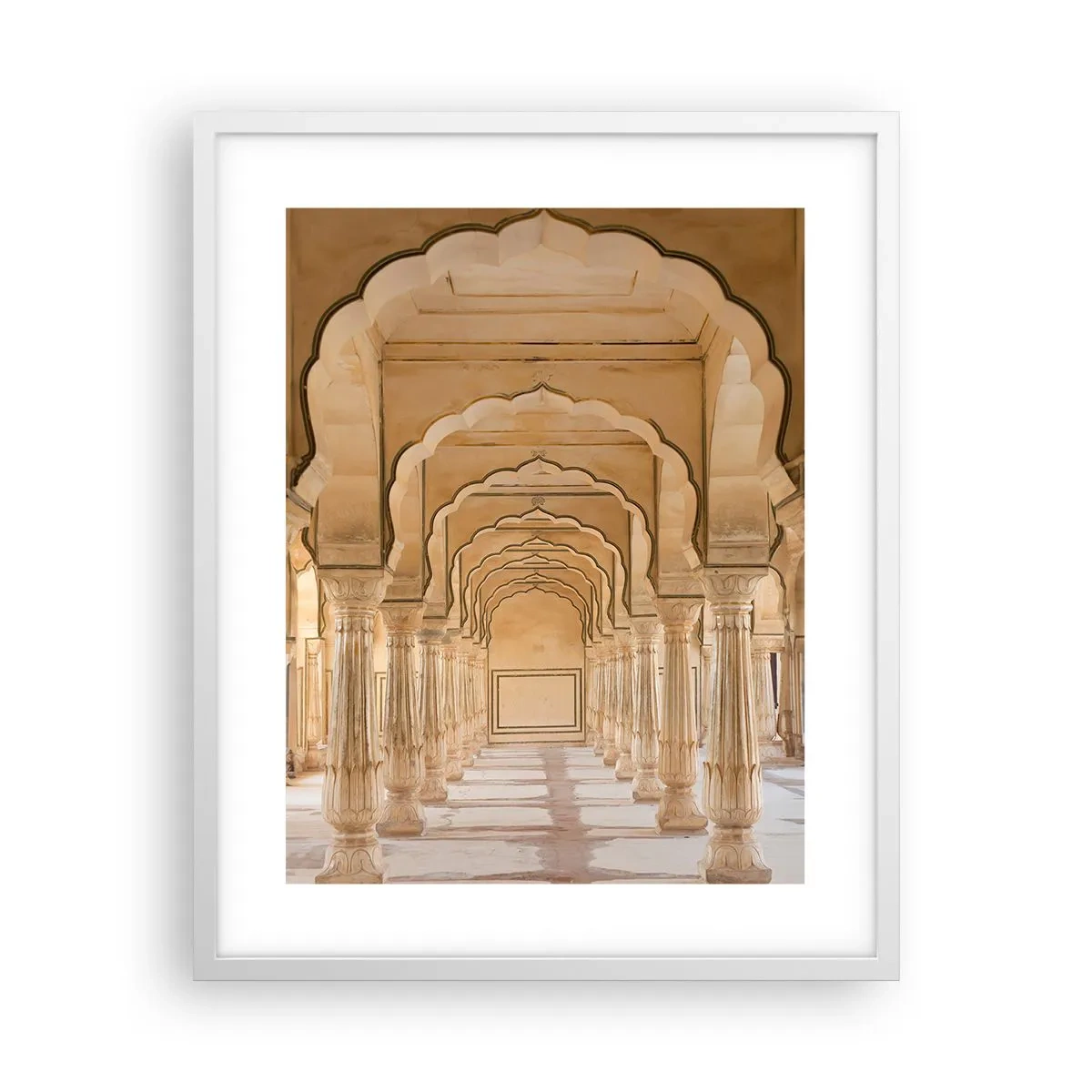 Pôster em moldura branca - No palácio do marajá - 40x50 cm