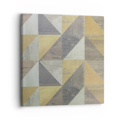 Quadro em tela - Em ângulo com um triângulo - 30x30 cm