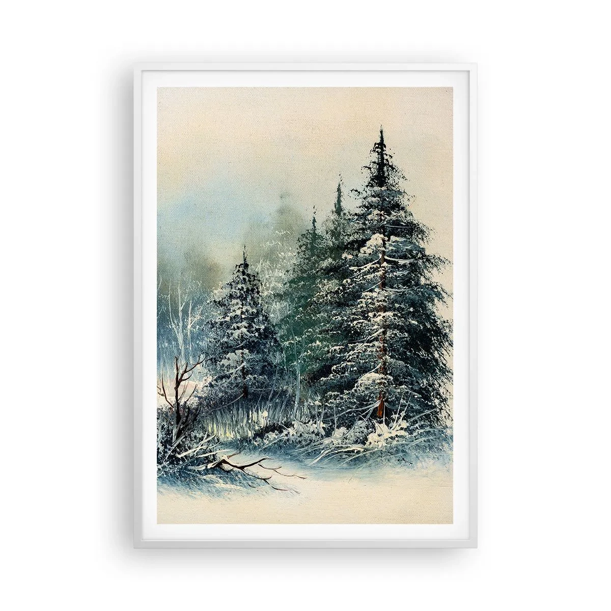 Pôster em moldura branca - Prontas para o Natal - 70x100 cm