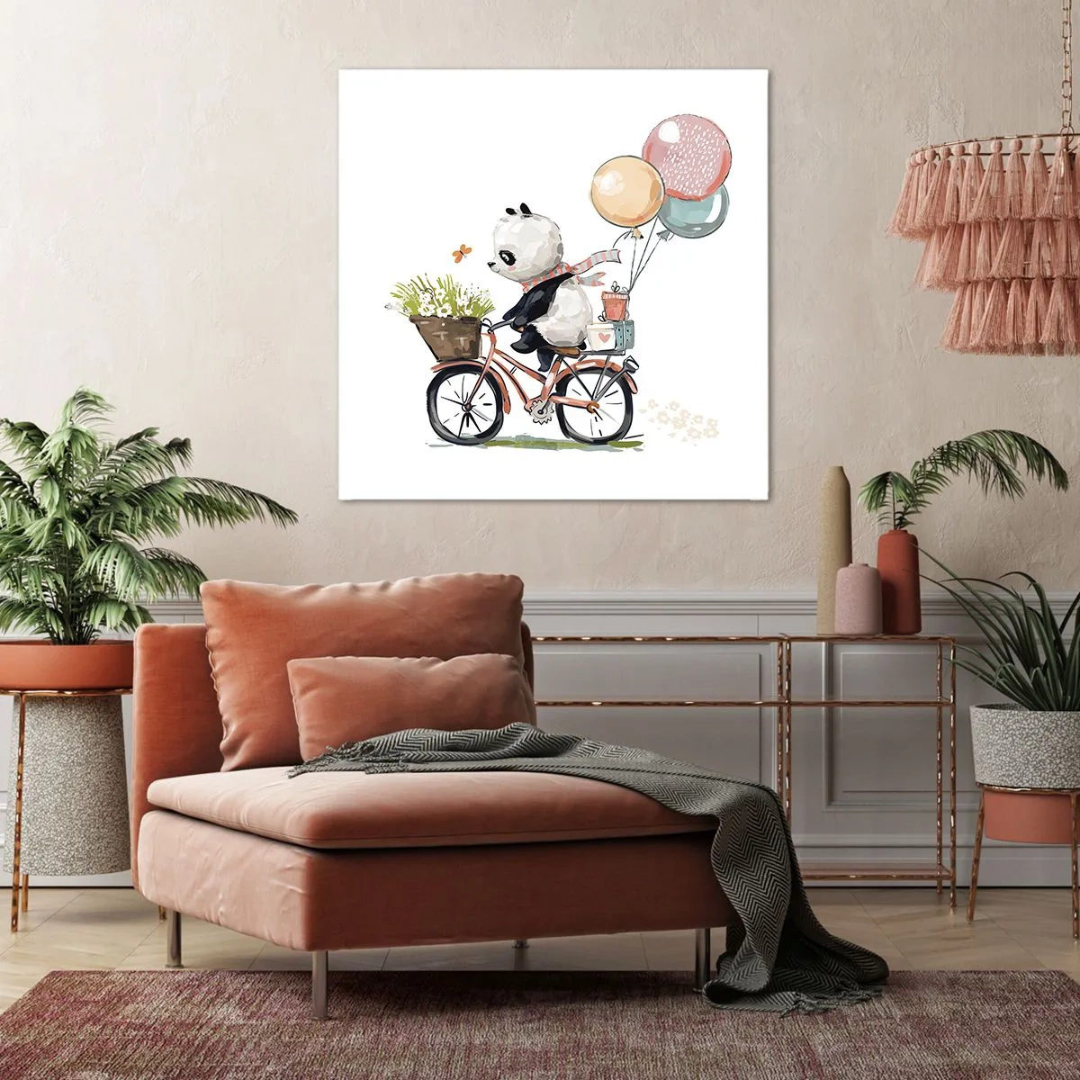 Quadro em tela - Dia feliz - 70x70 cm