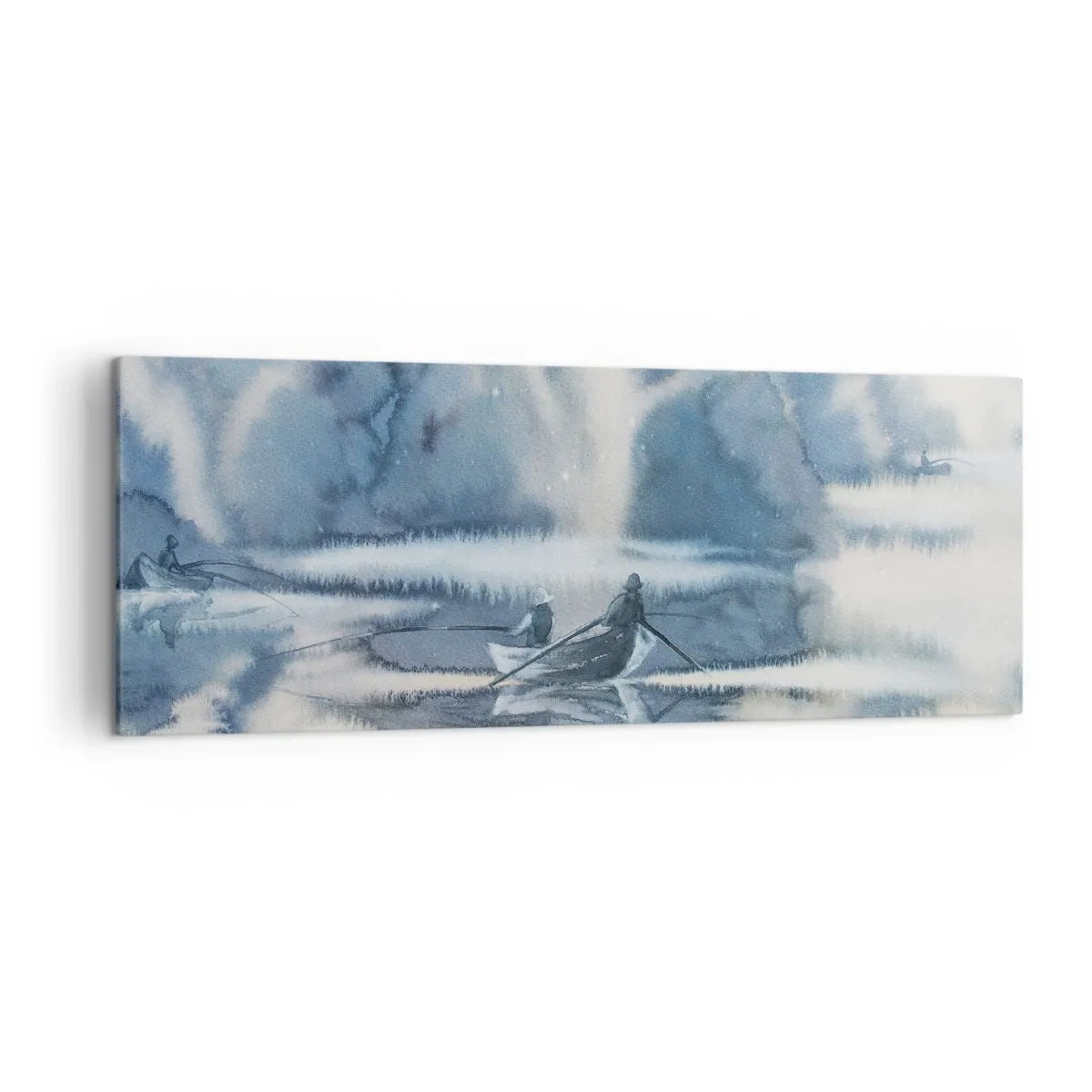 Quadro em tela - Pescadores no seu paraíso - 140x50 cm