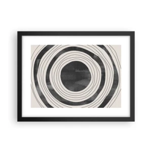 Pôster com moldura preta - Direito ao ponto - 40x30 cm