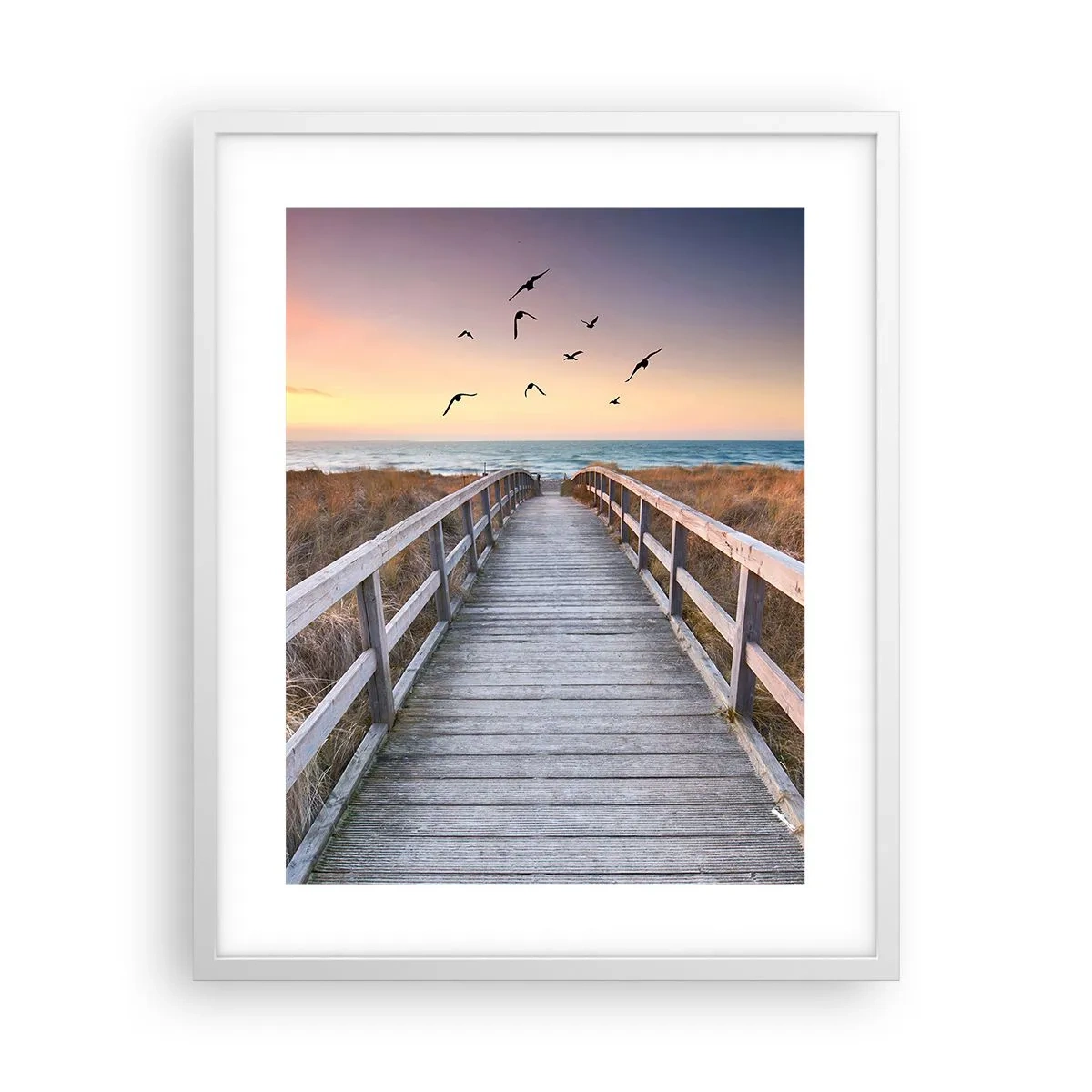 Pôster em moldura branca - O espaço das alturas - 40x50 cm