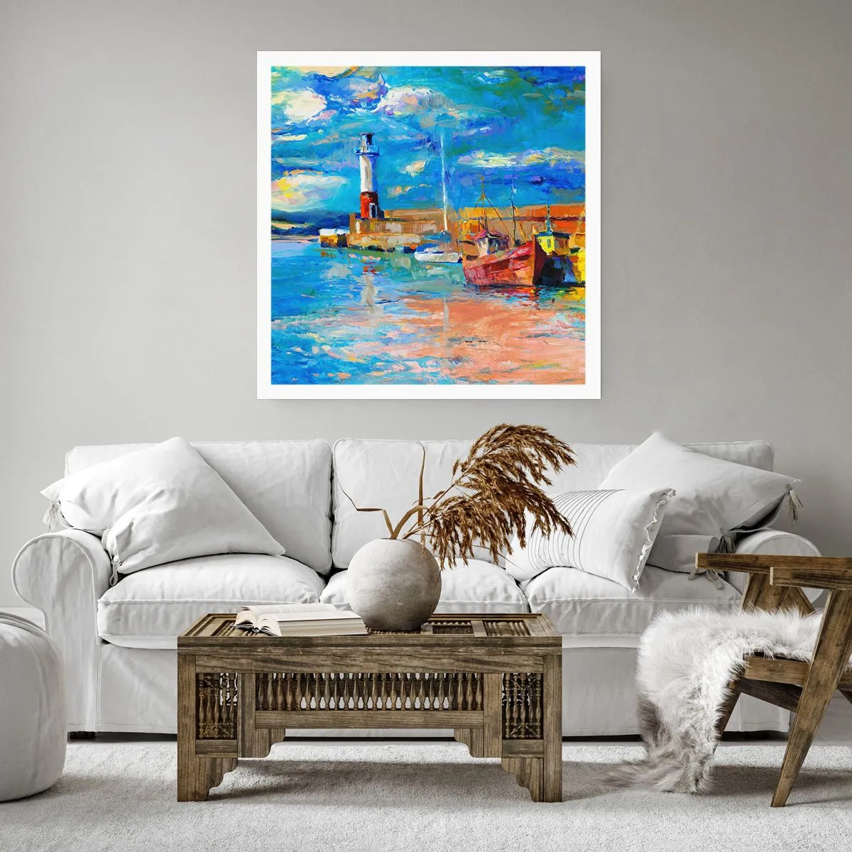 Pôster - Tarde na baía do arco-íris - 40x40 cm