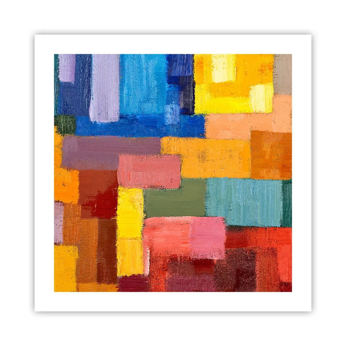 Pôster - Cada um diferente, todos coloridos - 50x50 cm