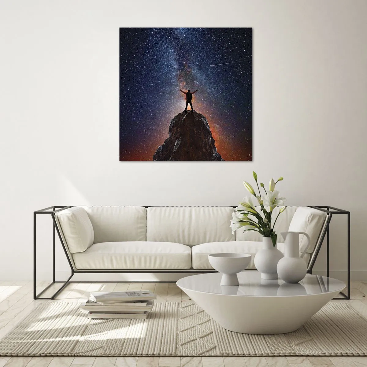 Quadro em vidro - A força está comigo! - 40x40 cm