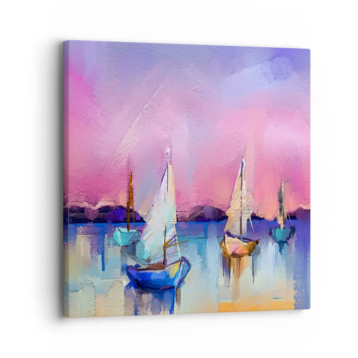 Quadro em tela - Direção: águas largas - 30x30 cm
