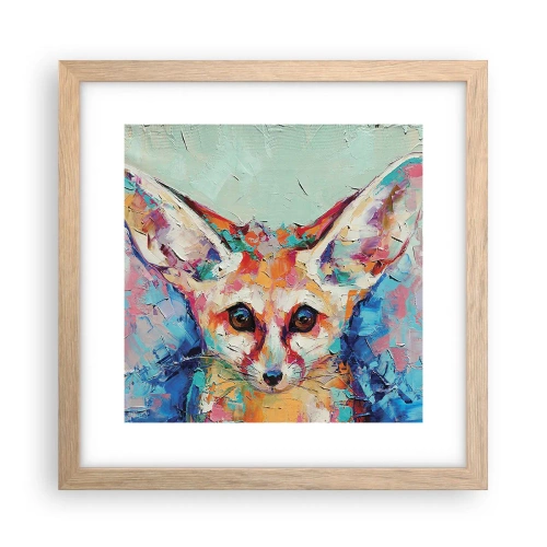 Pôster com moldura de carvalho claro - Estão prontos para mim? - 30x30 cm