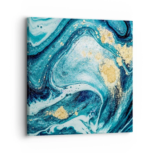 Quadro em tela - Redemoinho azul - 30x30 cm