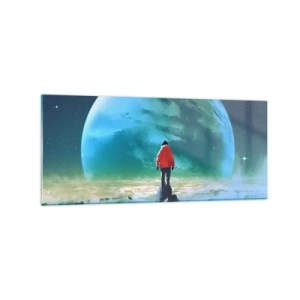 Quadro em vidro - Descobridor de uma nova terra - 120x50 cm