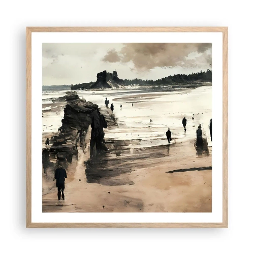 Pôster com moldura de carvalho claro - Convocados - 60x60 cm