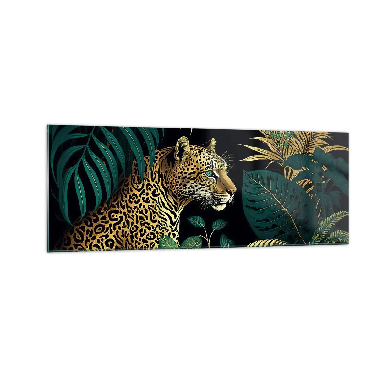 Quadro em vidro - Um anfitrião na selva - 140x50 cm