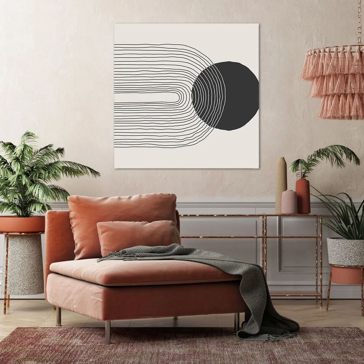 Quadro em tela - Tremores e confiança - 50x50 cm