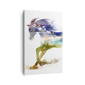 Quadro em tela - Do prado direto para o céu - 80x120 cm