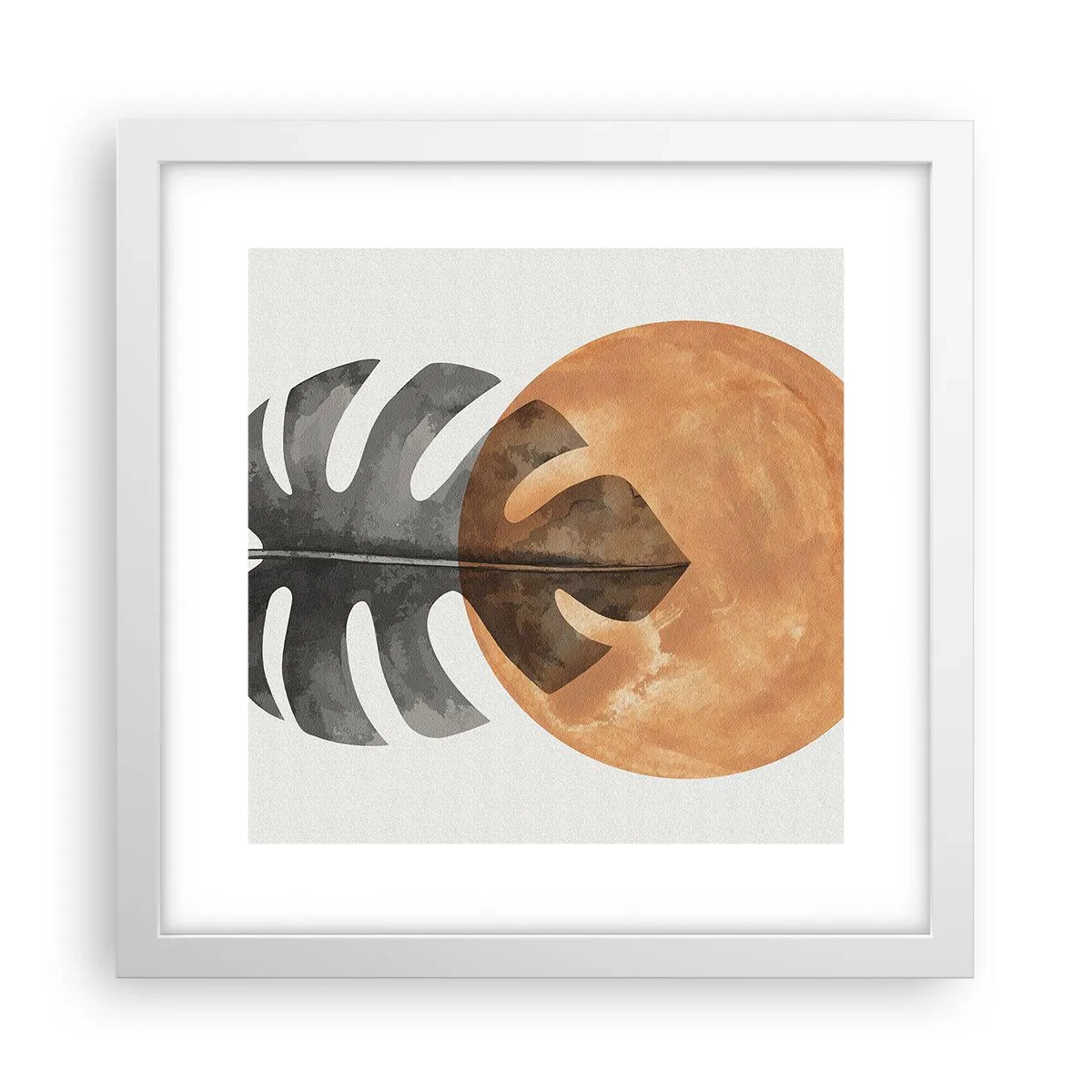 Pôster em moldura branca - Sempre o sol - 30x30 cm