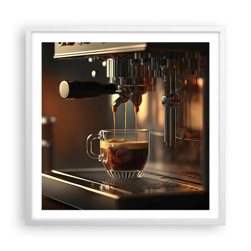 Pôster em moldura branca - Uma mistura sensual - 60x60 cm