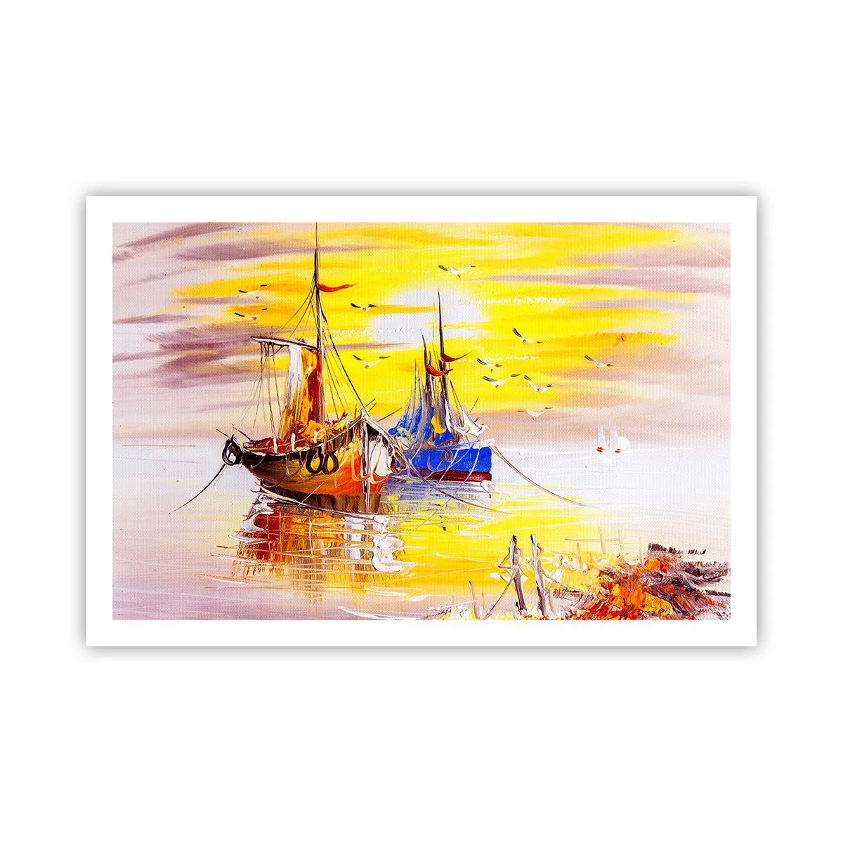 Pôster - Um merecido descanso no porto - 91x61 cm