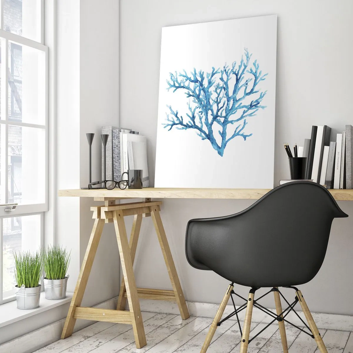 Quadro em vidro - Filigrana náutica - 50x70 cm