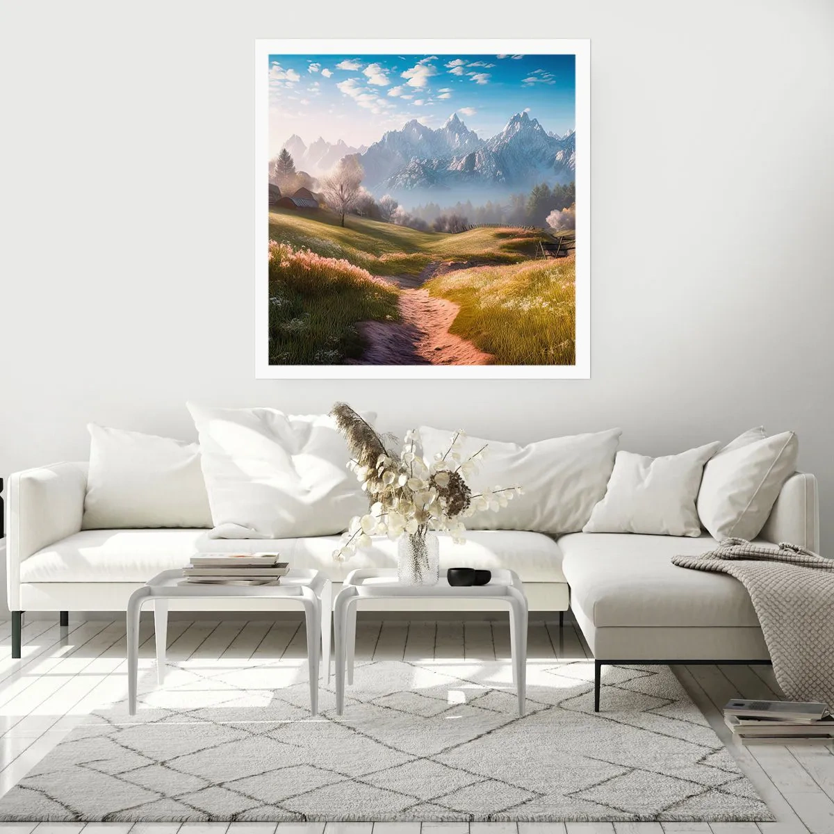 Pôster - Vale idílico - 60x60 cm