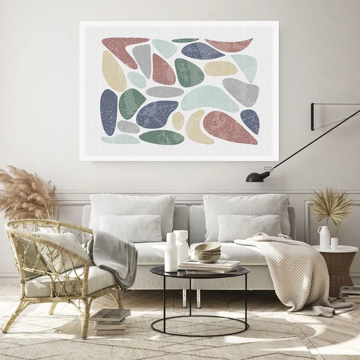 Pôster - Um mosaico de cores em pó - 91x61 cm