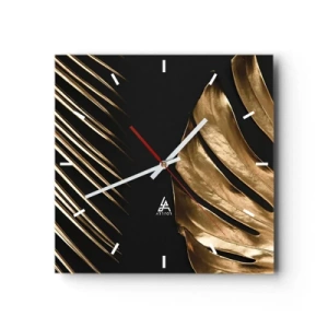 Relógio de parede - Relógio em vidro - Diferentes e igualmente caros - 30x30 cm