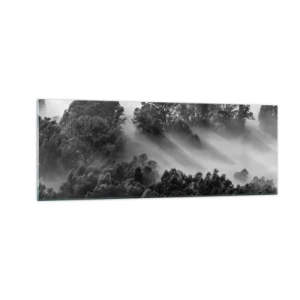 Quadro em vidro - Levantar-se do sono - 140x50 cm
